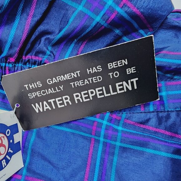 NEW Vintage Pro Spirit Jacket Plaid Print Women's Size M‎ Blue NWT VTG - Picture 8 of 10